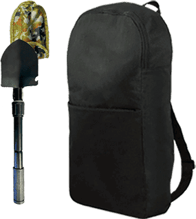 лопатка и рюкзак металлоискателя